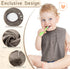 0-4 Hercicy Full Coverage Pullover Toddler Baby Bibs Terry Cloth Bibs with Snap Button for Years Unisex Feeding