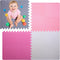 Coolcandy Baby Foam Play Mat 16Pcs with Edge Strips, 4 Colors Interlocking