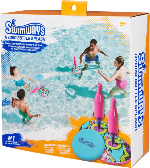 SwimWays Hydro Bottle Splash, Pool Toys for Kids and Adults, Throwing Disc Swimming Pool Game for Ages 5 & Up