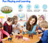 8 Pcs Big Animal Figurines Toys, Realistic Plastic Farm Animals Playset for Kids Toddlers Educational Learning