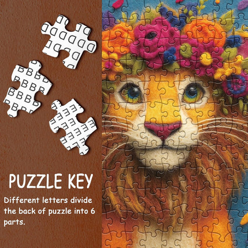 BBOLDIN 1000 Animal Flower Puzzle for Adults Pieces, Cute Giraffe Jigsaw Puzzle, Colorful Floral Bear Tiger Flamingo