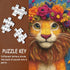 BBOLDIN 1000 Animal Flower Puzzle for Adults Pieces, Cute Giraffe Jigsaw Puzzle, Colorful Floral Bear Tiger Flamingo