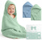 Looxii Baby Bath Towels 2 Pack Muslin Hooded Baby Towels for Newborn