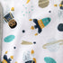 Ashton Plush Baby Blanket 30' x 40' Soft Fleece, Grey Astronaut and Space Theme for Newborn & up