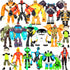 Exclusive 20 pcs Big Set Omnitrix Action Figures Toys, Anime Character Figurines with Cake Toppers, Alien Hero Party