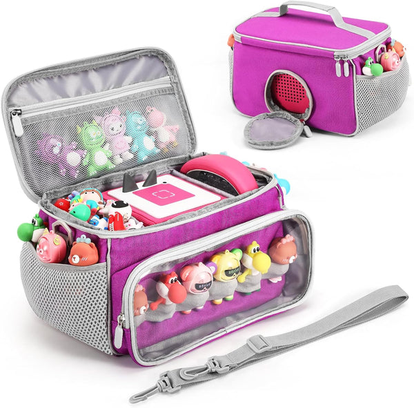 Portable Carrying Case for Toniebox - Storage Musical Toy Carrying Bag for Toniebox Accessories (Purple)