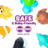6 Pack Set Tub Works Marine Mold Free Bath Toys, | Sealed, No Hole Bath Toys Design Keeps Moisture Out | Soft