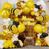 ALL-IN-1 Bee Balloons Garland Kit & Arch - Black Yellow and White Bumble Bee Balloons for Gender Reveal Party Supplies