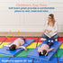 ECR4Kids-ELR-0883 3-Fold 2" Everyday Daycare Rest Mat, Folding Rest Mat, Sanitary Design, Low Maintenance, Certified