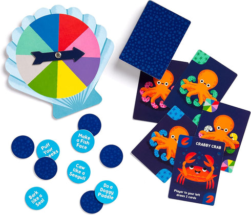 Mudpuppy Socktopus Octopus – Classic Kids Crazy 8’s Memory Game, Color Matching for Ages 5+, 2-4 Players