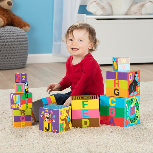 Melissa & Doug Deluxe 10-Piece Alphabet Nesting and Stacking Blocks