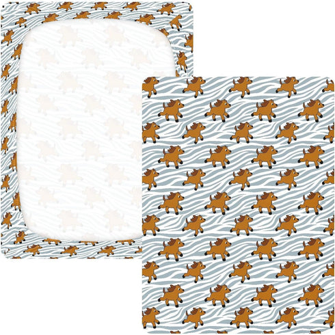 miaozhen 1 Pack 52x28 Cotton Baby Crib Sheets Soft Cute Cartoo Brown Horse Zebras Stripes Muslin Crib Sheets