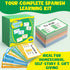Edulok 280 Spanish Flash Cards for Kids, Spanish Verb Conjugation Book Flashcards, Learn Spanish for Adult Beginners