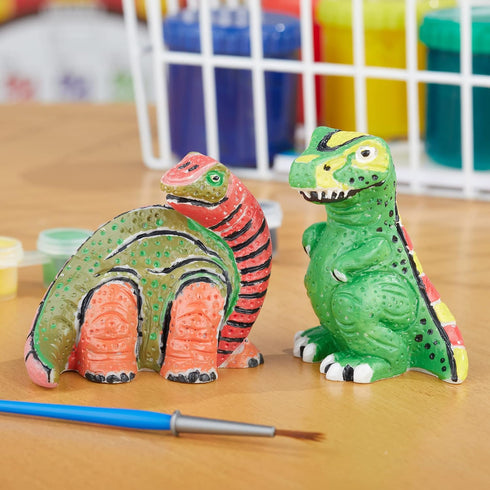 Melissa & Doug Created by Me! Dinosaur Figurines Craft Kit, 2 Resin Dinosaurs