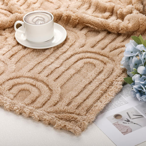 Wiwiqing 4 3D 32" 24", Pcs Soft Boho Baby Blanket Unisex Newborn Toddler Receiving Blanket for Crib Stroller Use