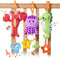 TUMAMA Baby Toys 0-12 Months, Hanging Stroller Toys, Soft Marine Animal Crib Car Seat Rattles