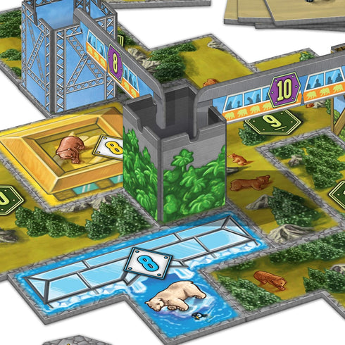 Barenpark Bad News Bears Board Game Expansion - Fun Zoo Animal Themed Strategy Game for 2-4 Players