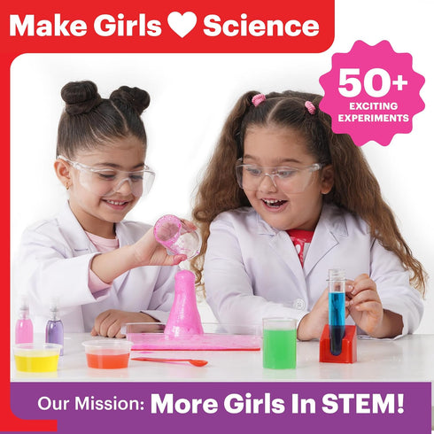 Doctor Jupiter Girls’ First Science Kit for Ages 4-12 | 50+ Experiments, STEM Learning & Educational Toys