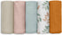 Muslin Receiving Blankets, Neutral Swaddling for Newborn Boys and Girls, 5 Pack Breathable Skin-Friendly Wrap
