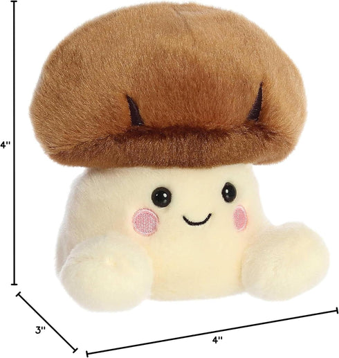 5 Inches Aurora Adorable Palm Pals Umami Shiitake Mushroom Stuffed Animal - Pocket-Sized Play - Collectable Fun - Brown