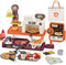 deAO Pretend Play Store Pizza Play Set for Kids, Realistic Pizza Pie