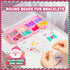 3200pcs 5-12 P&C Beads for Bracelet Making Kit for Girls Ages with Storage Tower - Bulk Rubber Band Clay & Pony Beads