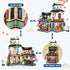 Set, 809 6-12 NEWABWN Japanese Street View Izakaya Shop Mini Building Blocks, MOC Creative Cute Japanese Toys Model PCS