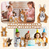 5 1 16'' Mommy 4 Set in Kangaroo Stuffed Animal with Babies, Stuffed Kangaroo Plush Toy with Baby Joey Plush and Pouch