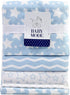 RTE 5 Set, Newborn Piece Plush Baby Blanket and Receiving Blanket Gift Boy or Girl