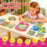 Qiaojoy 3-5 2000+ 3 4 5 6 Kids Learning Tablet Bilingual, Educational Learning Toys for Toddlers Year Olds, with Words