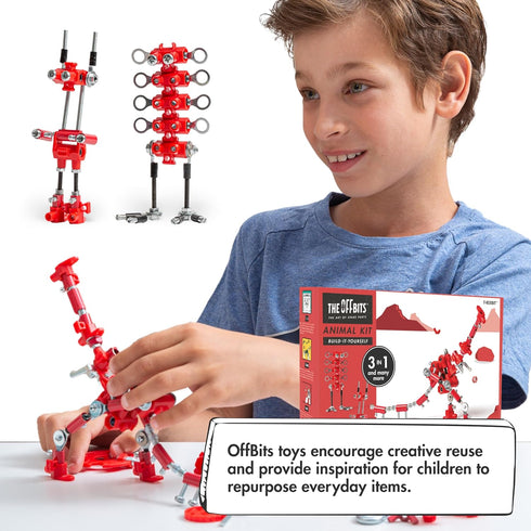 8 9 10 11 12, The Off Bits Dinosaur Robot Building Kit, Build Your Own Robot Toys T-Rex Model Kit, DIY Educational Stem