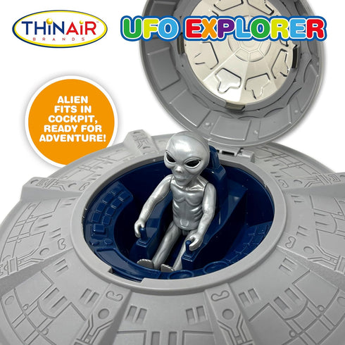 Nature Bound UFO Spaceship Space Toy - Kids Playset with Two Aliens, Lights & Sounds for Educational STEM Adventure