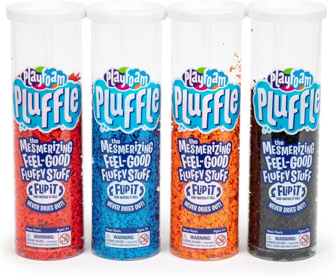 Educational Insights Playfoam Pluffle for Sensory Bins, 4-Pack Sensory Bin Filler for Play