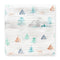 SwaddleDesigns Cotton Muslin Swaddle Blanket, 46x46 inches, Receiving Blanket for Baby Boys & Girls, Watercolor Denim