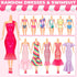 46 Pcs Doll Clothes and Accessories Kit, Including 2 Princess Gowns, 4 Fashion Dresses, and More