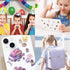 Generic 20 Sets 3D Box-Packed, Sticker Scene Craft Kit - with Tweezer & Reusable Miniature Cartoon House Stickers Fun