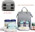 BHAFEM Backpack, Backpack Baby Diaper Bag Baby Bag with Laptop Compartment, Vegan Leather, Large Capacity, Waterproof