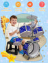 Set 4 5 6 Upgraded Kids Drum for Toddlers Plastic Musical Jazz Drum Instruments Kit Birthday Musical Learning Toys