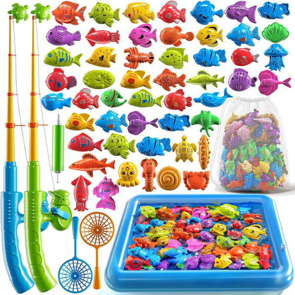 PEADUCK Fishing Toy for Kids 3-5 Years Old