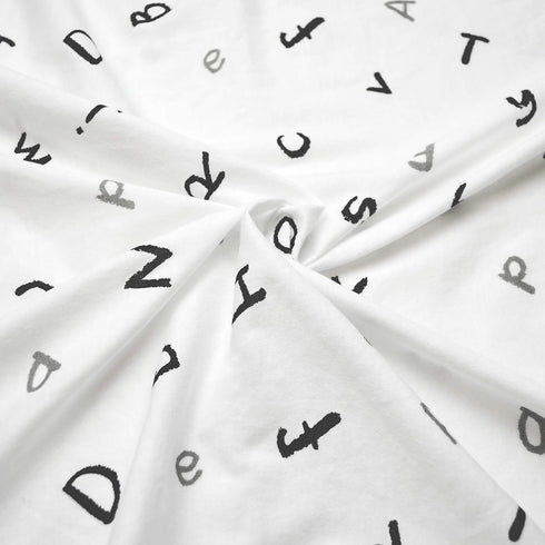 American Baby Company 15" x 33" Fitted Bassinet Sheet, 100% Natural Cotton Jersey Knit, Alphabet Print (Pack of 1)