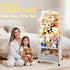 64" Stuffed Animal Storage, Super Large Plush Toy Organizer with Wheels, Wooden Stuffed Animal Holder with Removable