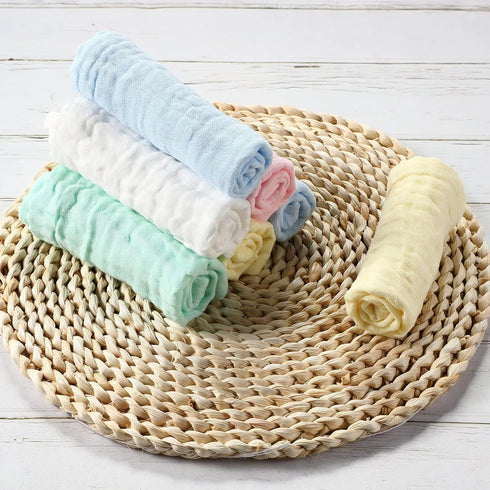 30 12 12''(Blue, Chumia Pcs Baby Muslin Washcloths Muslin Burp Cloths Baby Towel Natural Cotton Burp Cloths Wipes Soft