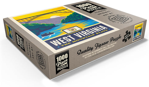 MyPuzzle West Virginia: The Mountain State - Premium 1000 Piece Jigsaw Puzzle for Adults