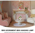 3.93X1.25X1.25 Inch Uonlytech Mini Adornment Dollhouse Ceiling Light Battery Operated Miniature Hanging Led Lamp