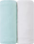 lasoftan Jersey Swaddle Blanket, Ultra Soft Stretchy Receiving Blanket, Baby Girl Newborn Rainbow