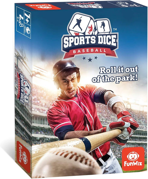 FoxMind Games Sports Dice Baseball - Easy to Learn, Fun to Play, Up to 4 Players, Ages 7 and Up