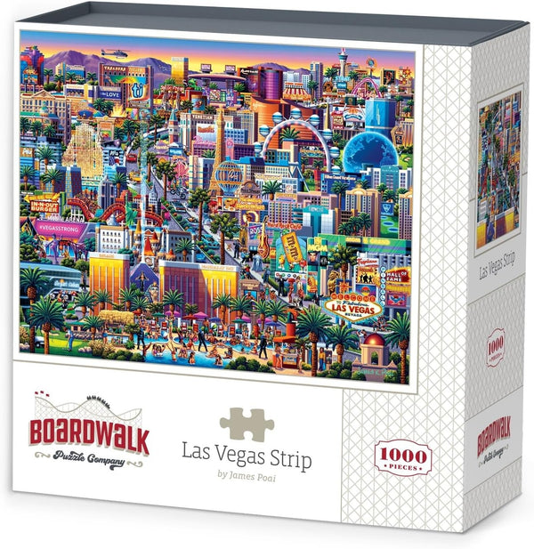 Las Vegas Strip by Boardwalk - 1000 Piece Jigsaw Puzzle for Adults,