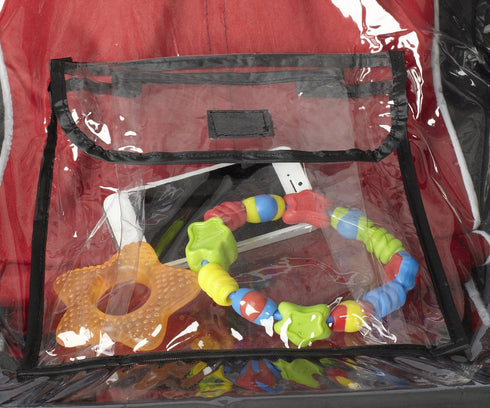 NUBY Double Stroller Rain Cover, Clear Vinyl