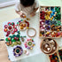 Set 7 27 (162 Candywood Large Rainbow Color Style Wooden Loose Parts Sensory Play Toys, Shapes, Colors, Rainbow Stacker