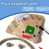 Deartisan Baseball Board Game, Oak Made Leisure Game for Sport Battle Table Game for Family Party Holiday